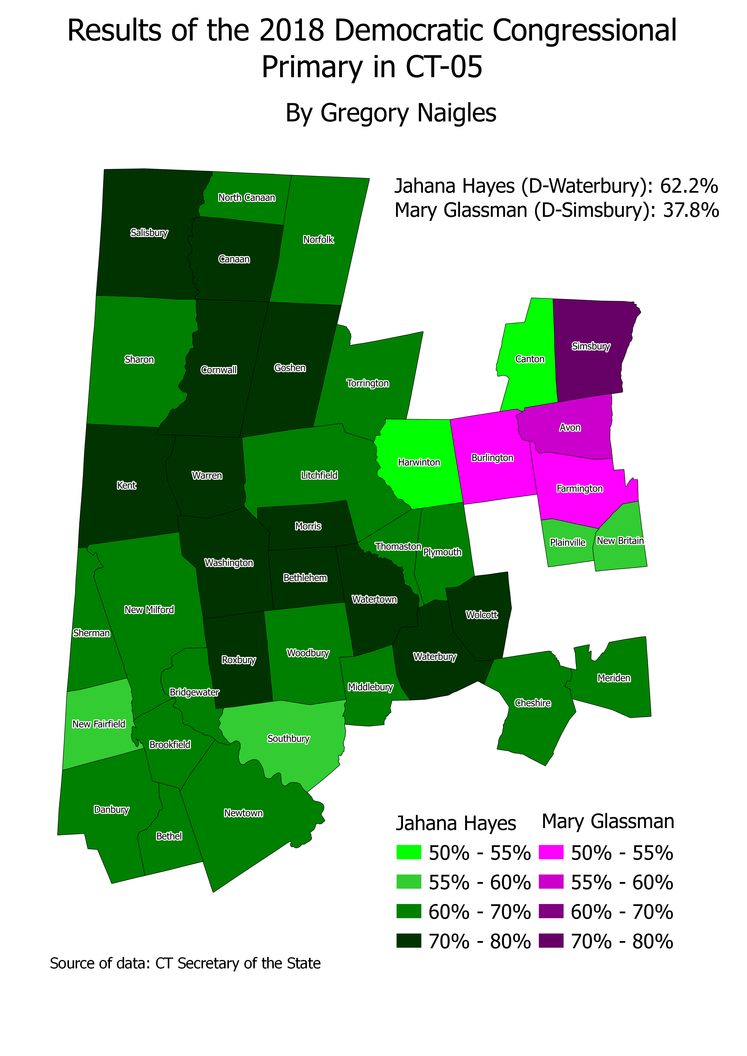 CT 18Primary CT05 Dem results